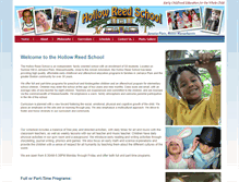 Tablet Screenshot of hollowreedschool.com